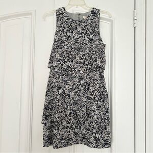 J. Crew Floral Ruffle Tiered Dress Size 0